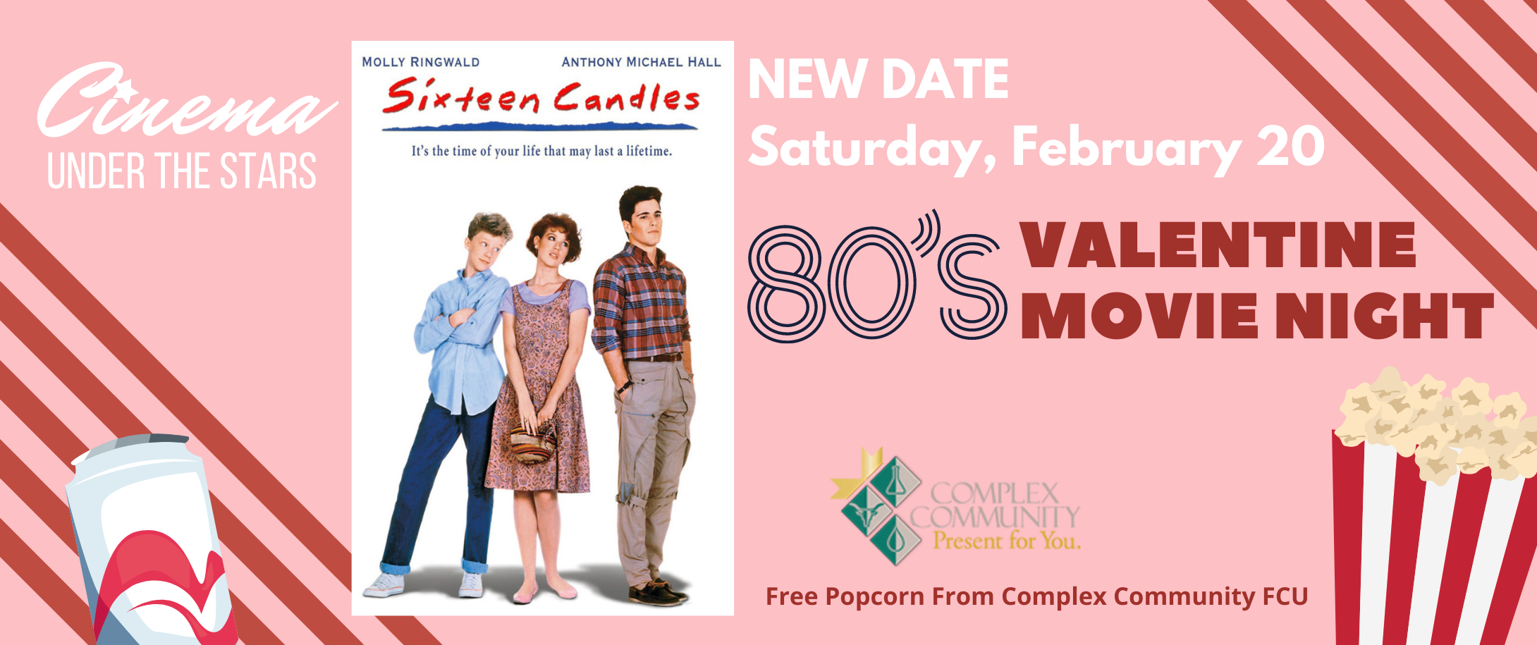 NEW DATE - Cinema Under the Stars - Sixteen Candles