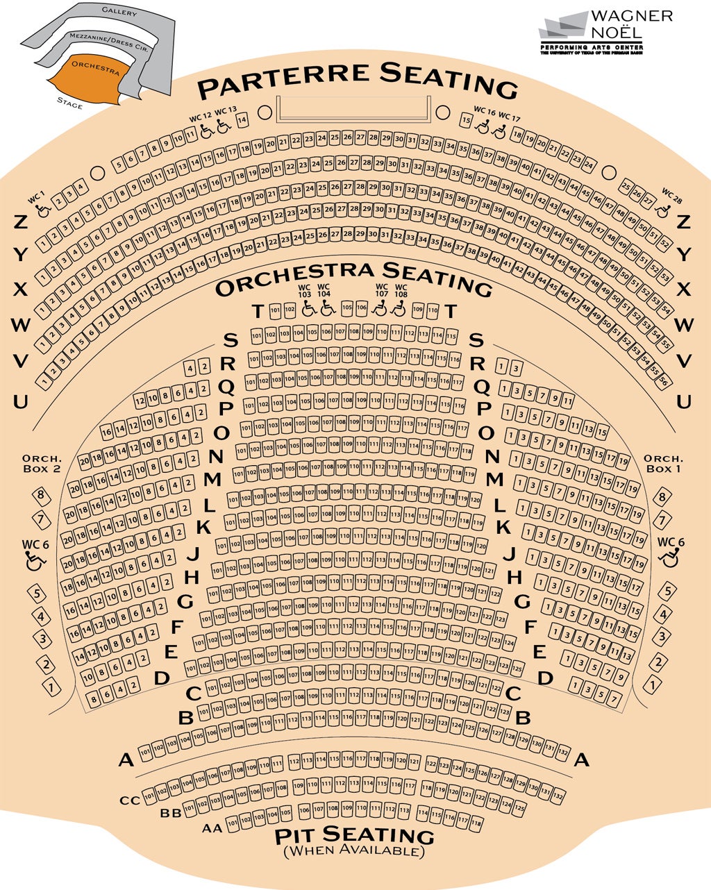 Rose Wagner Seating Chart