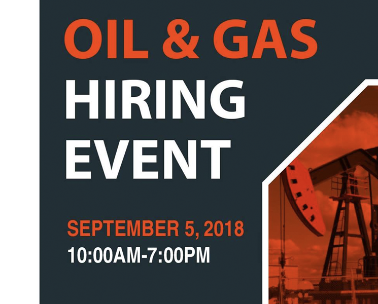 oil gas hiring event