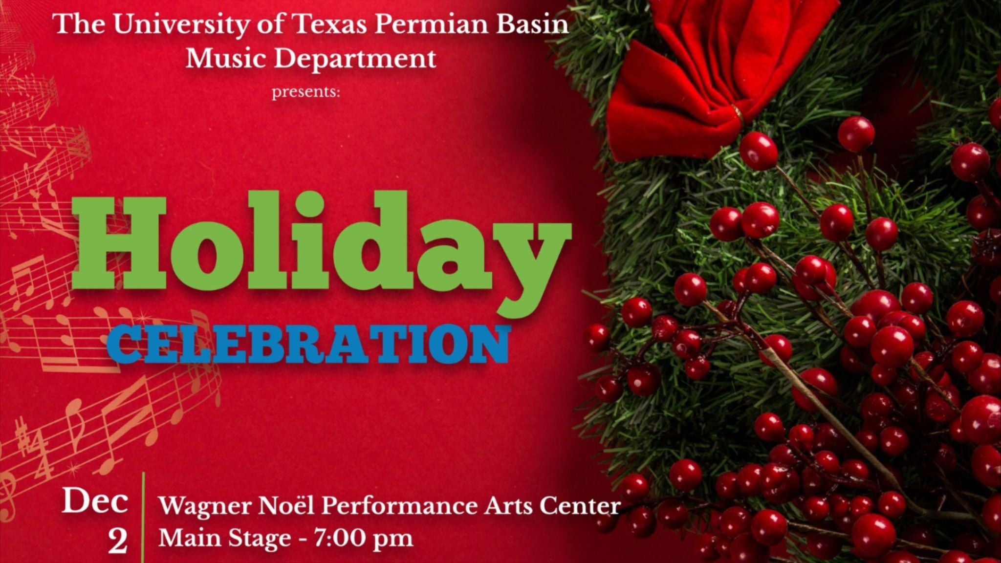 UTPB Music Department: Holiday Celebration